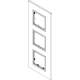 Ramka ozdobna 6M (2+2+2) 71mm black sapphire VIMAR EIKON EVO