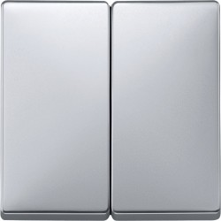 Włącznik podwójny świecznikowy, aluminium, Artec