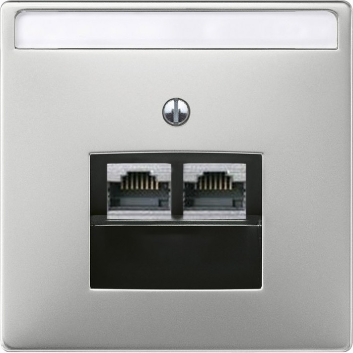 Gniazdo internetowe RJ45 Kat6, stal szlachetna, Artec