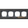 Ramka poczwórna antracyt Gira TX_44
