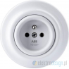 ABB Decento Gniazdko z uziemieniem biały