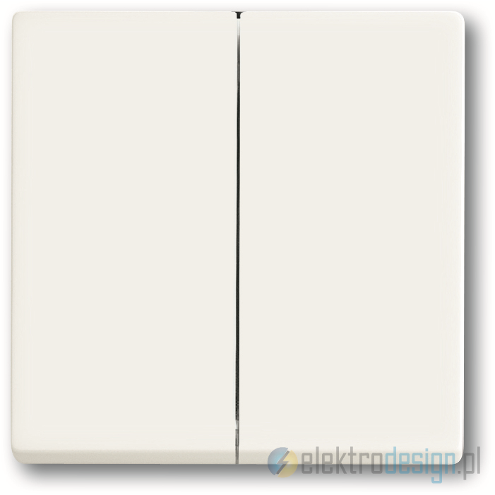 ABB Future Włącznik podwójny świecznikowy biały studyjny mat