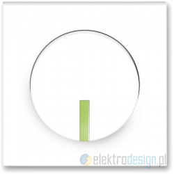 ABB NEO Ściemniacz przyciskowy z pamięcią 60-420W/VA biały/lodowo zielony
