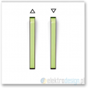 ABB NEO Włącznik żaluzjowy z blokadą biały/lodowo zielony