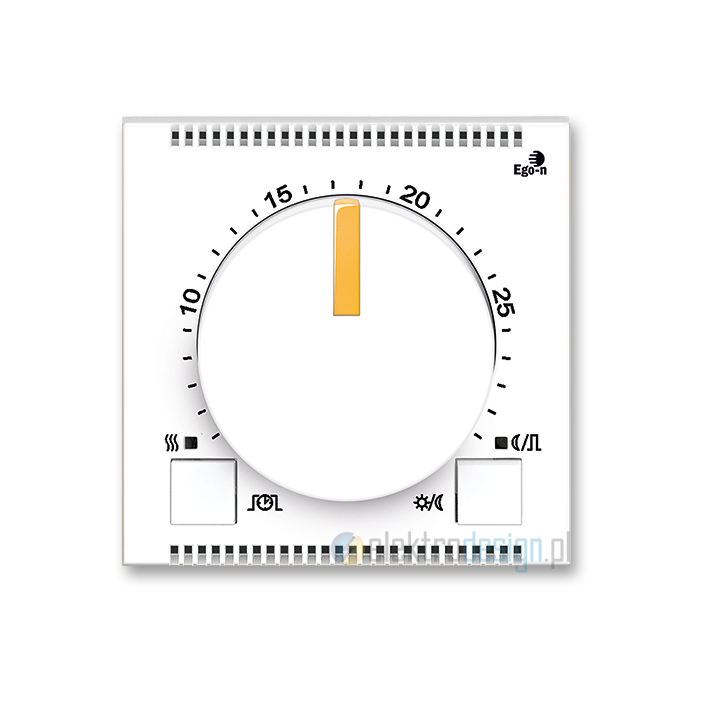 ABB NEO Regulator temperatury biały/lodowo pomarańczowy