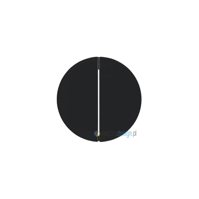 Przycisk podwójny zwierny czarny połysk Berker R.1/R3