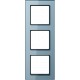 Ramka 3-krotna, błękitne szkło JUNG A-creation