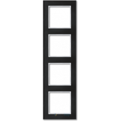 Ramka 4-krotna, czarne szkło JUNG A-creation