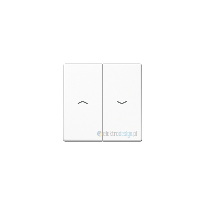 Włącznik roletowy przyciskowy, biały, JUNG A-creation