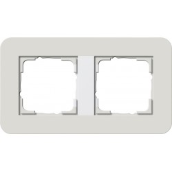 Ramka podwójna jasnoszary/biały Gira E3 Soft Touch