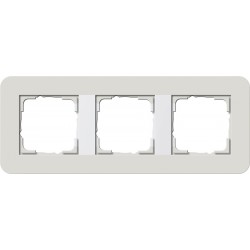 Ramka potrójna jasnoszary/biały Gira E3 Soft Touch