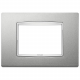 Ramka Vimar Eikon Chrome Classic, srebrny mat, metal lakierowany, 3M