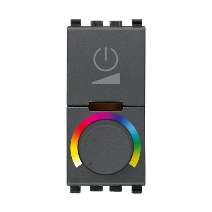 Sciemniacz RGB z potencjometrem, 230V, 1M, antracyt, Vimar EIKON