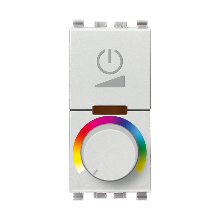 Sciemniacz RGB z potencjometrem, 230V, 1M, srebrny, Vimar EIKON