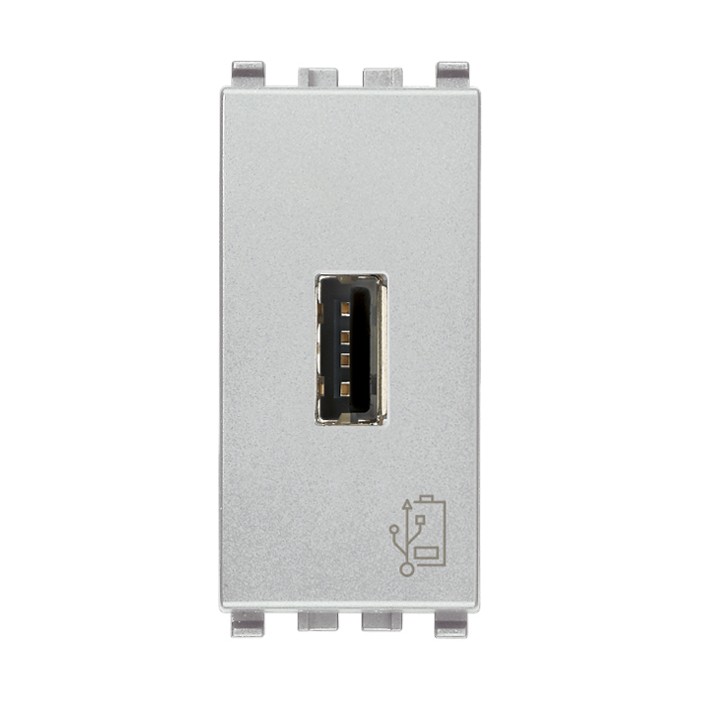 Ładowarka USB 5V 1,5A 1M srebrna - EIKON