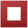 Ramka ozdobna, lakierowany technopolimer, 2M, Matowa czerwień, Vimar Eikon Arké Classic