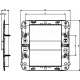 Ramka ozdobna, lakierowany technopolimer, 8M, Czerwień, Vimar Eikon Arké Round