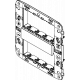 Ramka ozdobna, lakierowany technopolimer, 8M, Czerwień, Vimar Eikon Arké Round