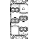 Przycisk żaluzjowy podwójny, 10A, 1M, antracyt, Vimar Arké