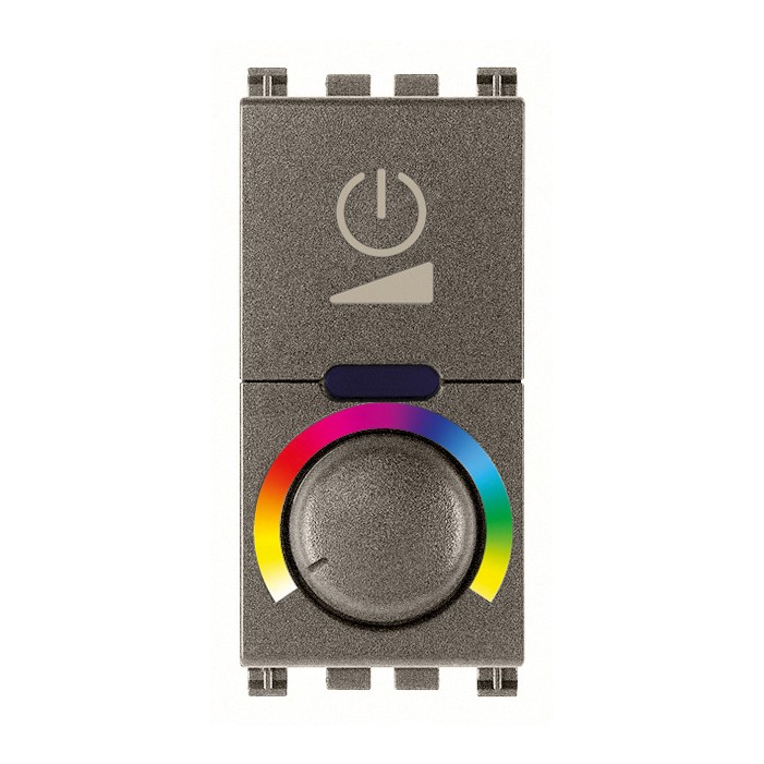 Ściemniacz RGB z potencjometrem, 230V, 1M, metal, Vimar Arké