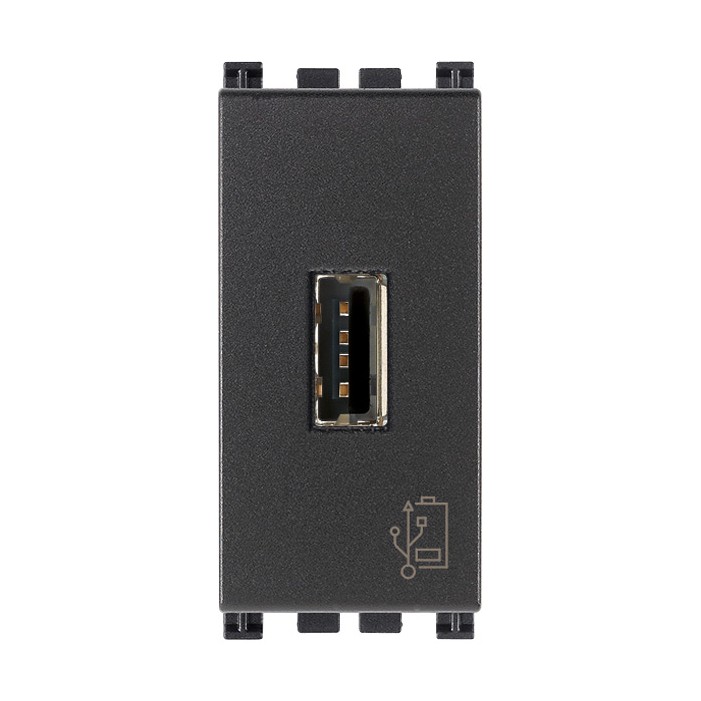 Ładowarka USB 5V, 1,5A, 1M, antracyt, Vimar Arké