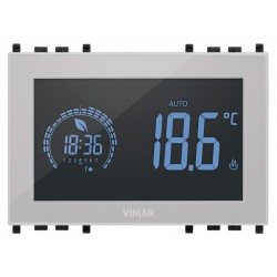 Termostat z czujnikiem powierzchniowym, dotykowy, timer, RGB120-230V , 3M, srebrny, Vimar Arké