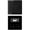 Radio podtynkowe czarne Jung LS 990