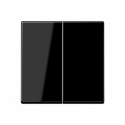 Łącznik podwójny seryjny (świecznikowy) czarny Jung A-Flow/A550
