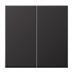 Łącznik podwójny seryjny (świecznikowy) czarny dark Jung LS Aluminium