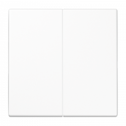 Przycisk dzwonkowy podwójny (zwierny) biały Jung LS 990
