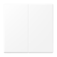 Przycisk dzwonkowy podwójny (zwierny) biały mat Jung LS 990
