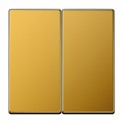 Przycisk dzwonkowy podwójny (zwierny) złoty Jung LS złoto