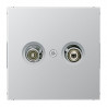 Gniazdo antenowe RTV końcowe aluminiowy Jung LS Aluminiowy