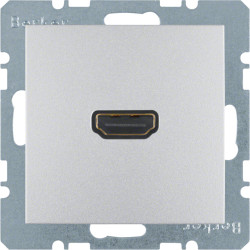 Gniazdo HDMI aluminium Berker B.3/B.7