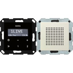 Radio pt. RDS System 55 kremowy  GIRA