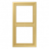 Ramka podwójna Jung LS ZERO Mosiądz Klasyczny