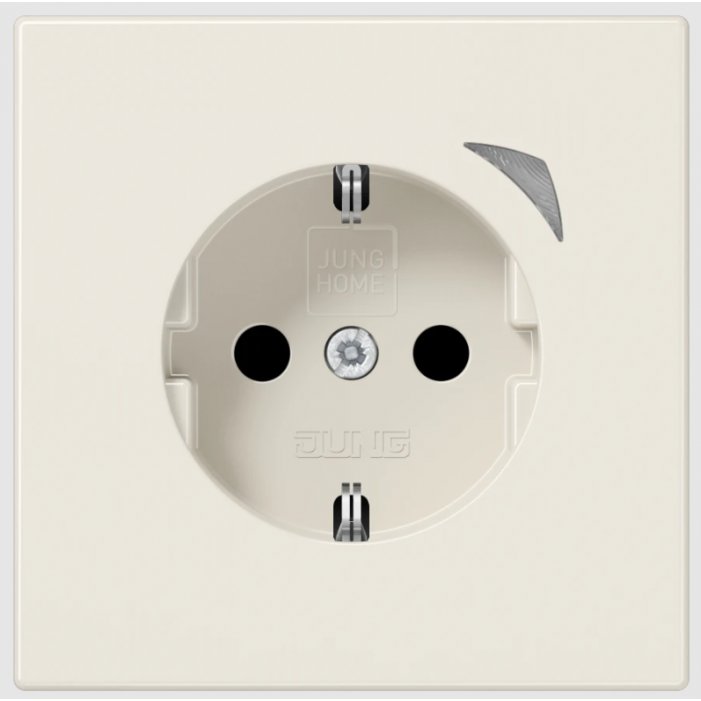 JUNG HOME SCHUKO® Safety Plus LS 990 – Gniazdo inteligentne Bluetooth Mesh Kremowe