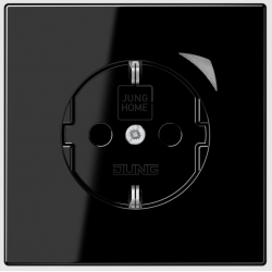 JUNG HOME SCHUKO® Safety Plus LS 990 – Gniazdo inteligentne Bluetooth Mesh Czarny