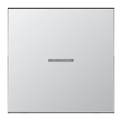 JUNG HOME BT AL 17101 - przycisk 1-krotny, with lens, Seria LS, aluminiowy