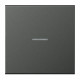 JUNG HOME BT AL 17101 AN - przycisk 1-krotny, with lens, Aluminium lakierowane, Seria LS, antracyt