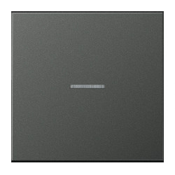 JUNG HOME BT AL 17101 AN - przycisk 1-krotny, with lens, Aluminium lakierowane, Seria LS, antracyt