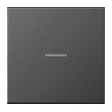 JUNG HOME BT AL 17101 AN - przycisk 1-krotny, with lens, Aluminium lakierowane, Seria LS, antracyt