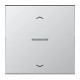 JUNG HOME BT AL 17101 P - przycisk 1-krotny, ze strzałkami, with lens, Seria LS, aluminiowy