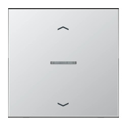 JUNG HOME BT AL 17101 P - przycisk 1-krotny, ze strzałkami, with lens, Seria LS, aluminiowy