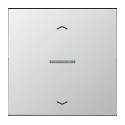 JUNG HOME BT AL 17101 P - przycisk 1-krotny, ze strzałkami, with lens, Seria LS, aluminiowy