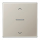 JUNG HOME BT ES 17101 P - przycisk 1-krotny, ze strzałkami, with lens, Seria LS, stal nierdzewna