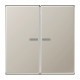 JUNG HOME BT ES 17102 - przycisk 2-krotny, with lens, Seria LS, stal nierdzewna