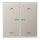 JUNG HOME BT ES 17102 P - przycisk 2-krotny, ze strzałkami, with lens, Seria LS, stal nierdzewna
