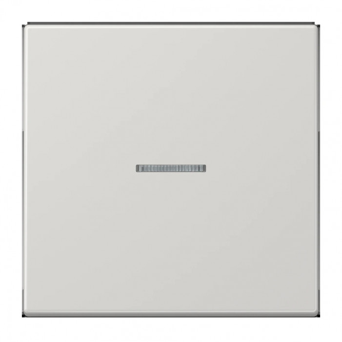 JUNG HOME BT LS 17101 LG - przycisk 1-krotny, with lens, Duroplasty, Seria LS, jasno szary