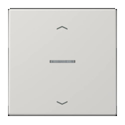 JUNG HOME BT LS 17101 P LG - przycisk 1-krotny, ze strzałkami, with lens, Duroplasty, Seria LS, jasno szary